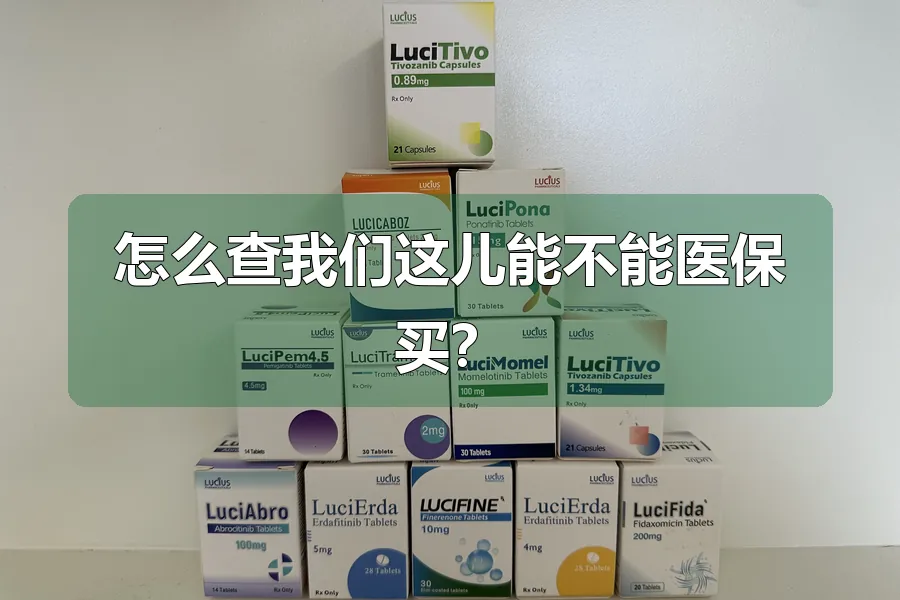 怎么查我们这儿能不能医保买？